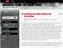 Tablet Screenshot of businessfromthefrontlines.wordpress.com