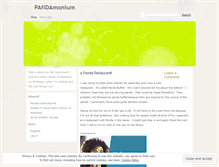 Tablet Screenshot of peterpanda.wordpress.com