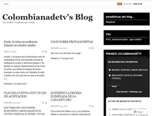 Tablet Screenshot of colombianadetv.wordpress.com