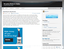 Tablet Screenshot of brandondroberts.wordpress.com