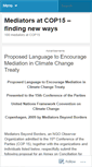 Mobile Screenshot of cop15mediators.wordpress.com