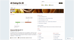 Desktop Screenshot of 40goingon30.wordpress.com