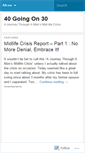 Mobile Screenshot of 40goingon30.wordpress.com