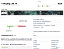 Tablet Screenshot of 40goingon30.wordpress.com