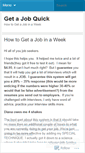 Mobile Screenshot of getajobquick.wordpress.com