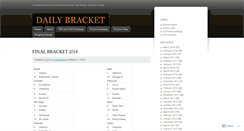 Desktop Screenshot of dailybracket.wordpress.com