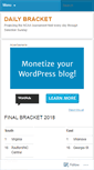 Mobile Screenshot of dailybracket.wordpress.com