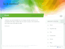 Tablet Screenshot of isitcorrect.wordpress.com