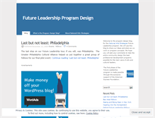 Tablet Screenshot of futureleadership.wordpress.com