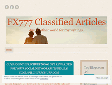 Tablet Screenshot of fx777.wordpress.com