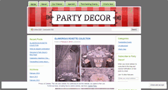 Desktop Screenshot of partydecor.wordpress.com