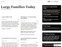 Tablet Screenshot of largefamiliestoday.wordpress.com