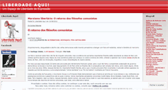 Desktop Screenshot of liberdadeaqui.wordpress.com