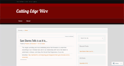 Desktop Screenshot of cuttingedgewire.wordpress.com