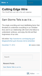 Mobile Screenshot of cuttingedgewire.wordpress.com