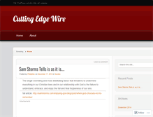 Tablet Screenshot of cuttingedgewire.wordpress.com