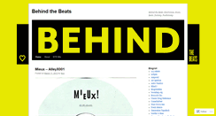 Desktop Screenshot of behindthebeats.wordpress.com