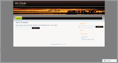 Desktop Screenshot of aliclub.wordpress.com