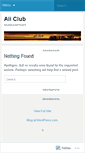 Mobile Screenshot of aliclub.wordpress.com