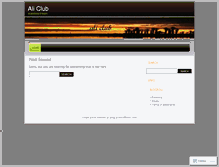 Tablet Screenshot of aliclub.wordpress.com