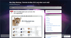 Desktop Screenshot of macmojo.wordpress.com