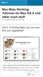 Mobile Screenshot of macmojo.wordpress.com