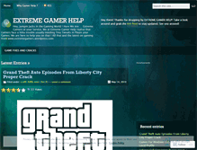 Tablet Screenshot of extremegamerhelp.wordpress.com