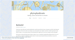 Desktop Screenshot of phytoplanktonic.wordpress.com