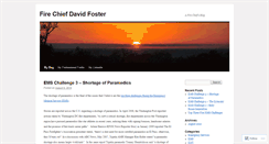 Desktop Screenshot of chiefdavidfoster.wordpress.com