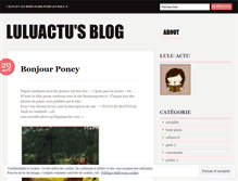 Tablet Screenshot of luluactu.wordpress.com
