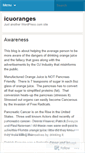 Mobile Screenshot of icuoranges.wordpress.com