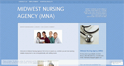 Desktop Screenshot of midwestnursingagency.wordpress.com