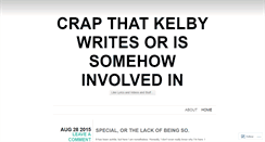 Desktop Screenshot of crapthatiwrite.wordpress.com