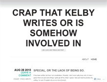 Tablet Screenshot of crapthatiwrite.wordpress.com