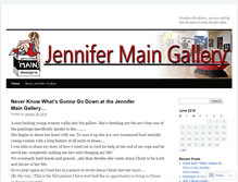Tablet Screenshot of jennifermaingallery.wordpress.com