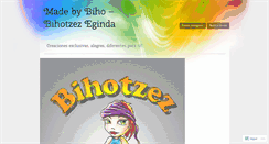 Desktop Screenshot of bihotzezeginda.wordpress.com