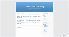 Desktop Screenshot of aldosarri125.wordpress.com
