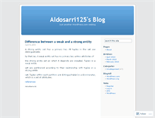 Tablet Screenshot of aldosarri125.wordpress.com