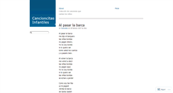 Desktop Screenshot of cancioncitas.wordpress.com
