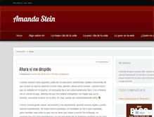 Tablet Screenshot of amandastein.wordpress.com