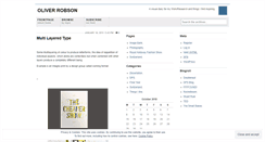 Desktop Screenshot of oliverrobson.wordpress.com