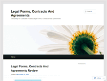 Tablet Screenshot of bloglegalformscontracts.wordpress.com