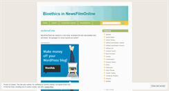 Desktop Screenshot of nfobioethics.wordpress.com