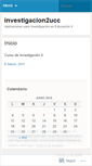 Mobile Screenshot of investigacion2ucc.wordpress.com