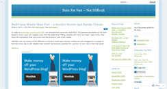 Desktop Screenshot of burnfatfast.wordpress.com