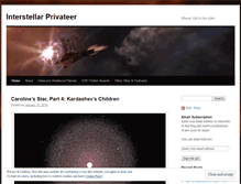 Tablet Screenshot of interstellarprivateer.wordpress.com