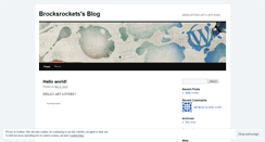 Desktop Screenshot of brocksrockets.wordpress.com