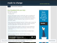 Tablet Screenshot of madetochange.wordpress.com