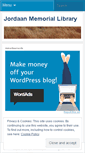 Mobile Screenshot of jordaanlibrary.wordpress.com