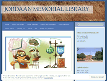 Tablet Screenshot of jordaanlibrary.wordpress.com